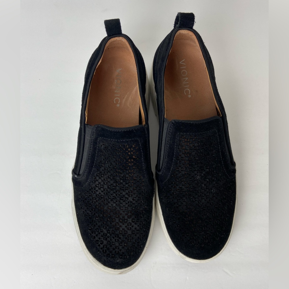 Vionic Kimmie Perf Women's Slip On Shoes Size 9‎ Black Perforated Boho Classic